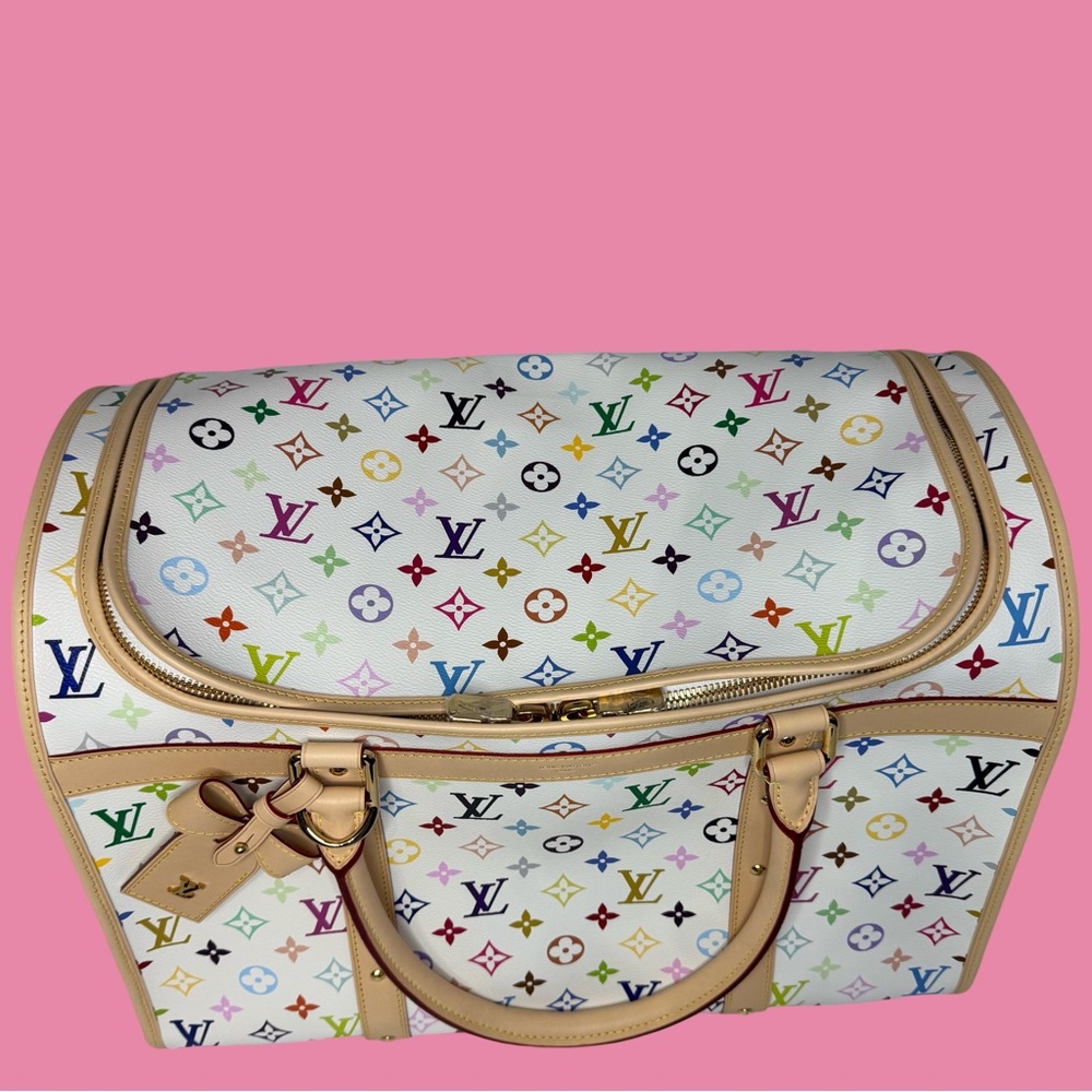 Louis Vuitton White Multicolor Sac Chien - Picture 3 of 13